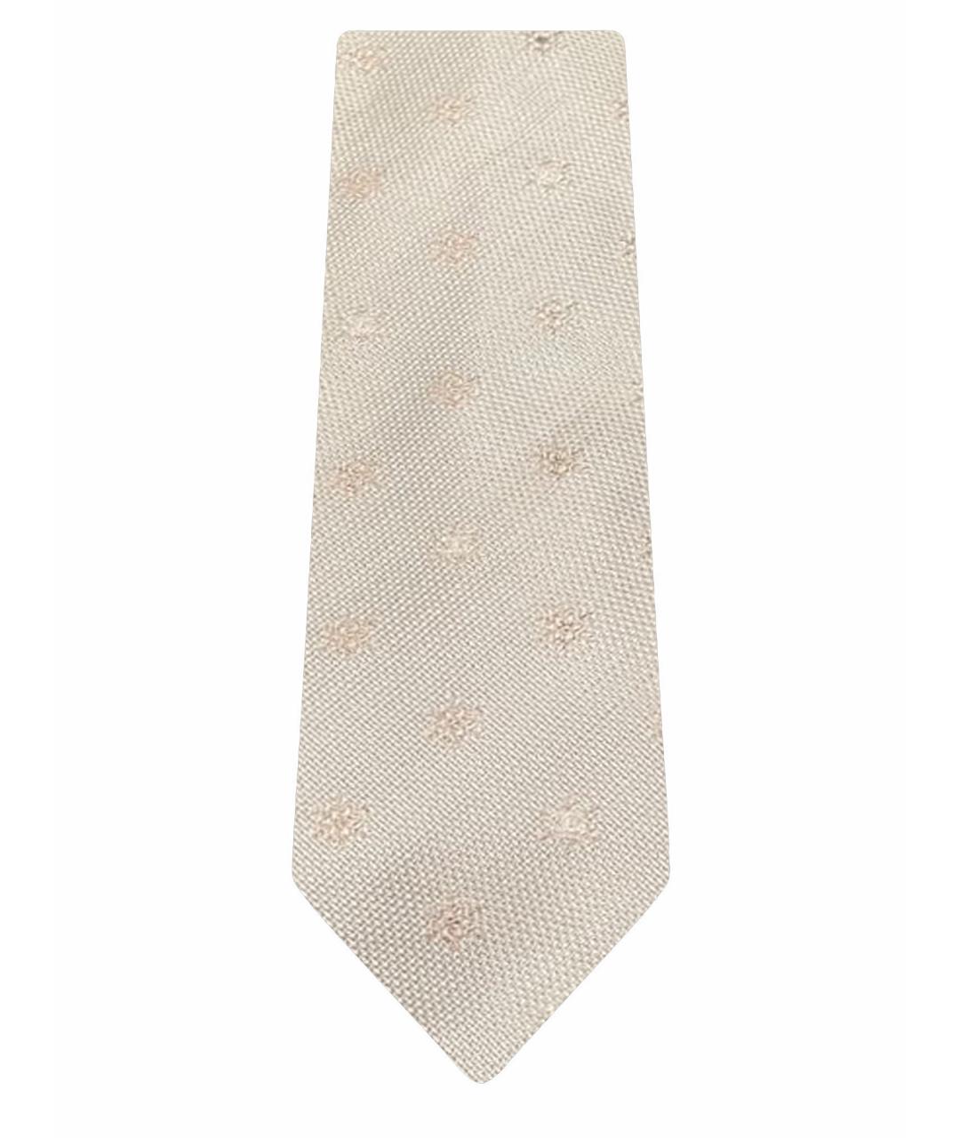CHANEL PRE-OWNED Серый шелковый галстук, фото 1