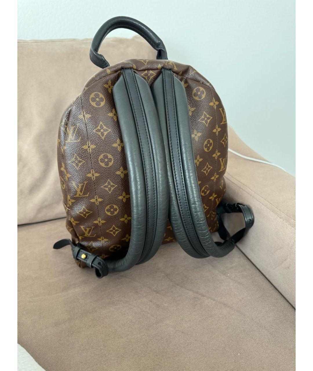 LOUIS VUITTON Коричневый кожаный рюкзак, фото 3