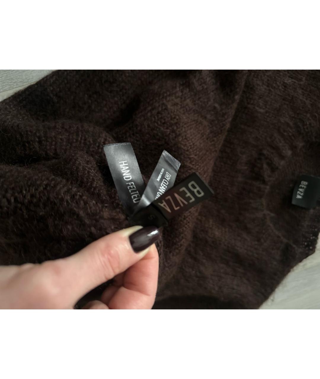 BEVZA Коричневый шерстяной джемпер / свитер, фото 5