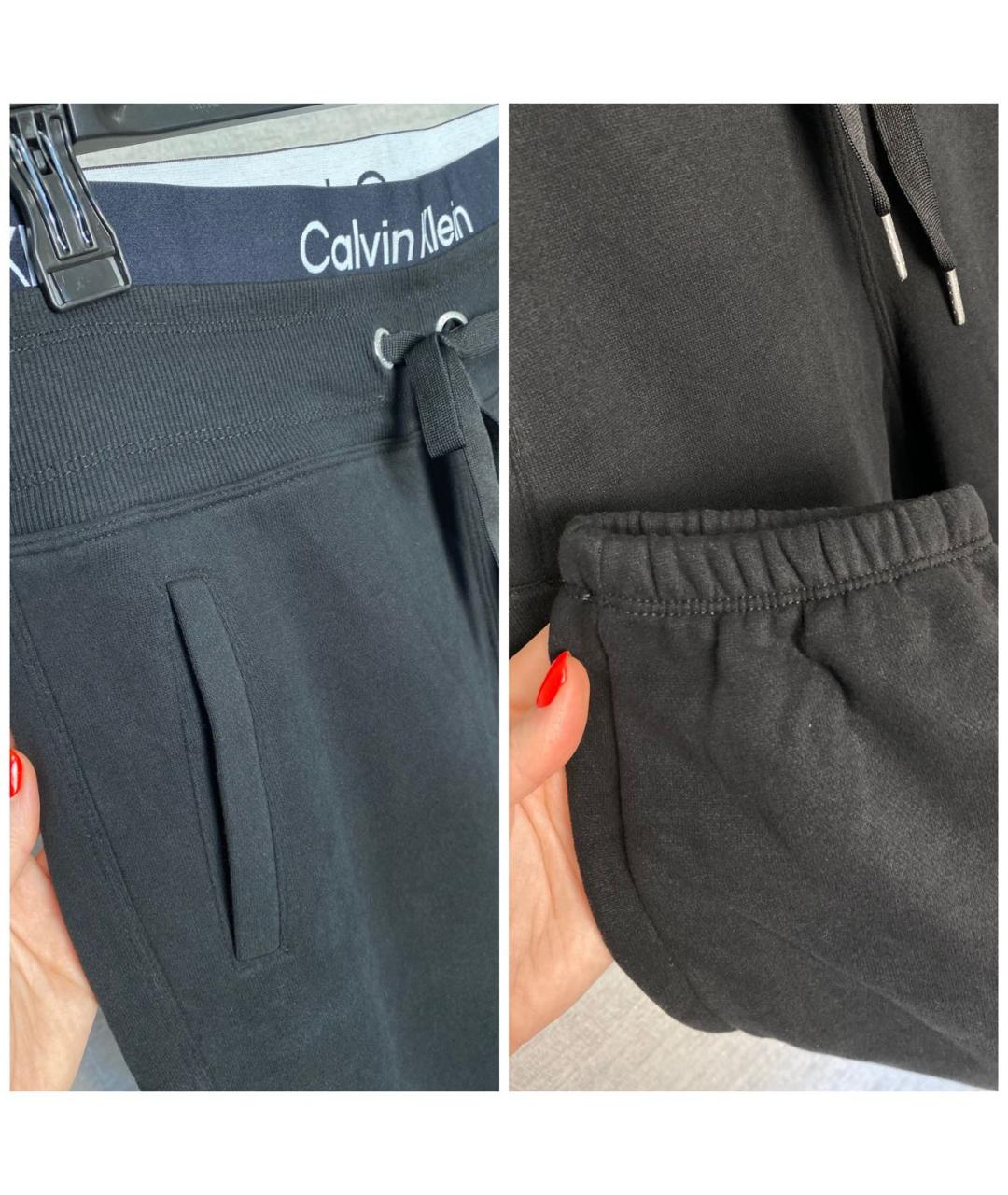 CALVIN KLEIN Черный хлопковый спортивные костюмы, фото 6