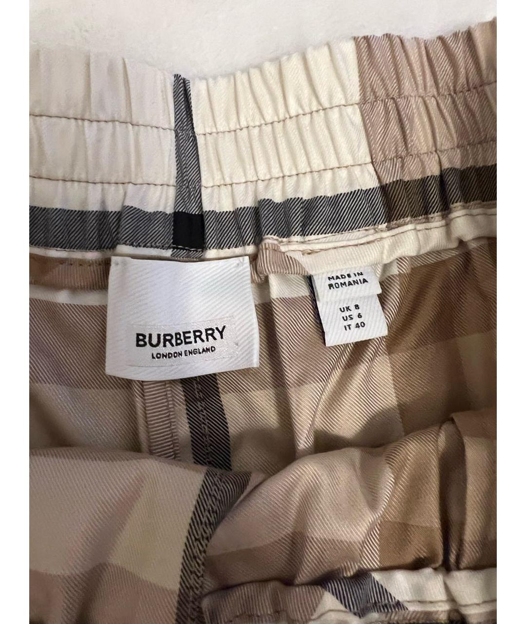 BURBERRY Бежевые хлопковые шорты, фото 3