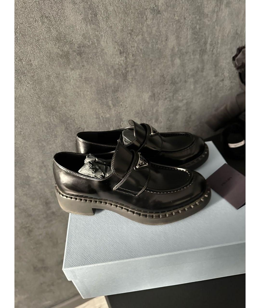 PRADA Черные лоферы, фото 5