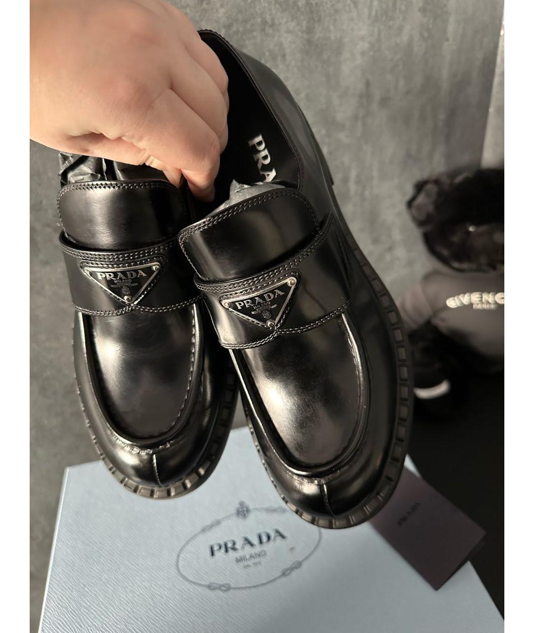 PRADA Черные лоферы, фото 2