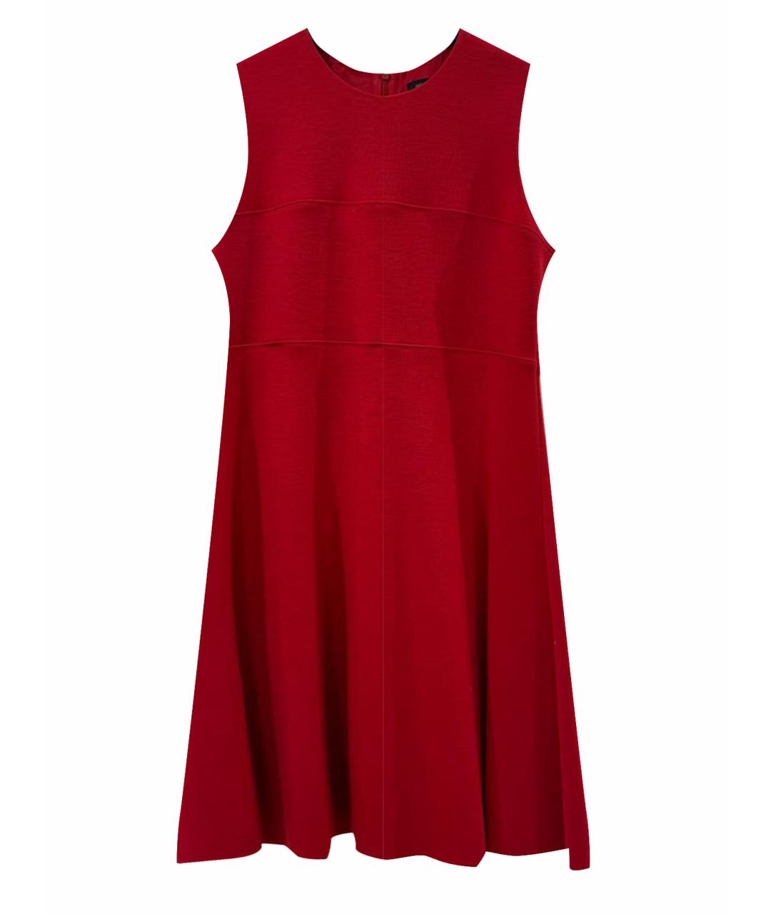 JOSEPH Красное шерстяное коктейльное платье, фото 1