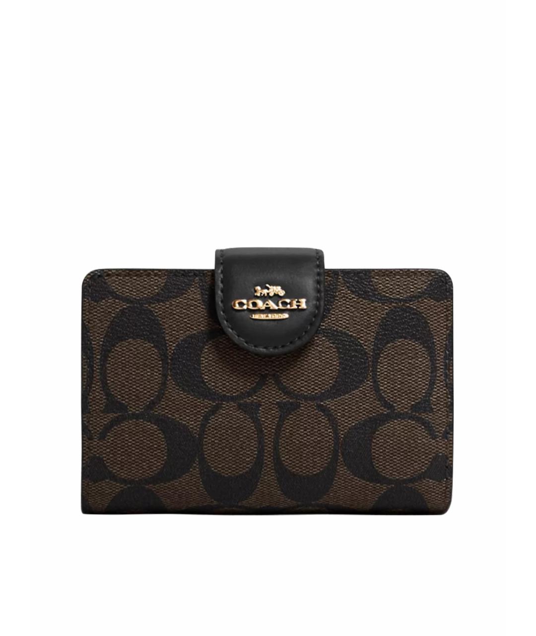 COACH Коричневый кошелек из искусственной кожи, фото 1
