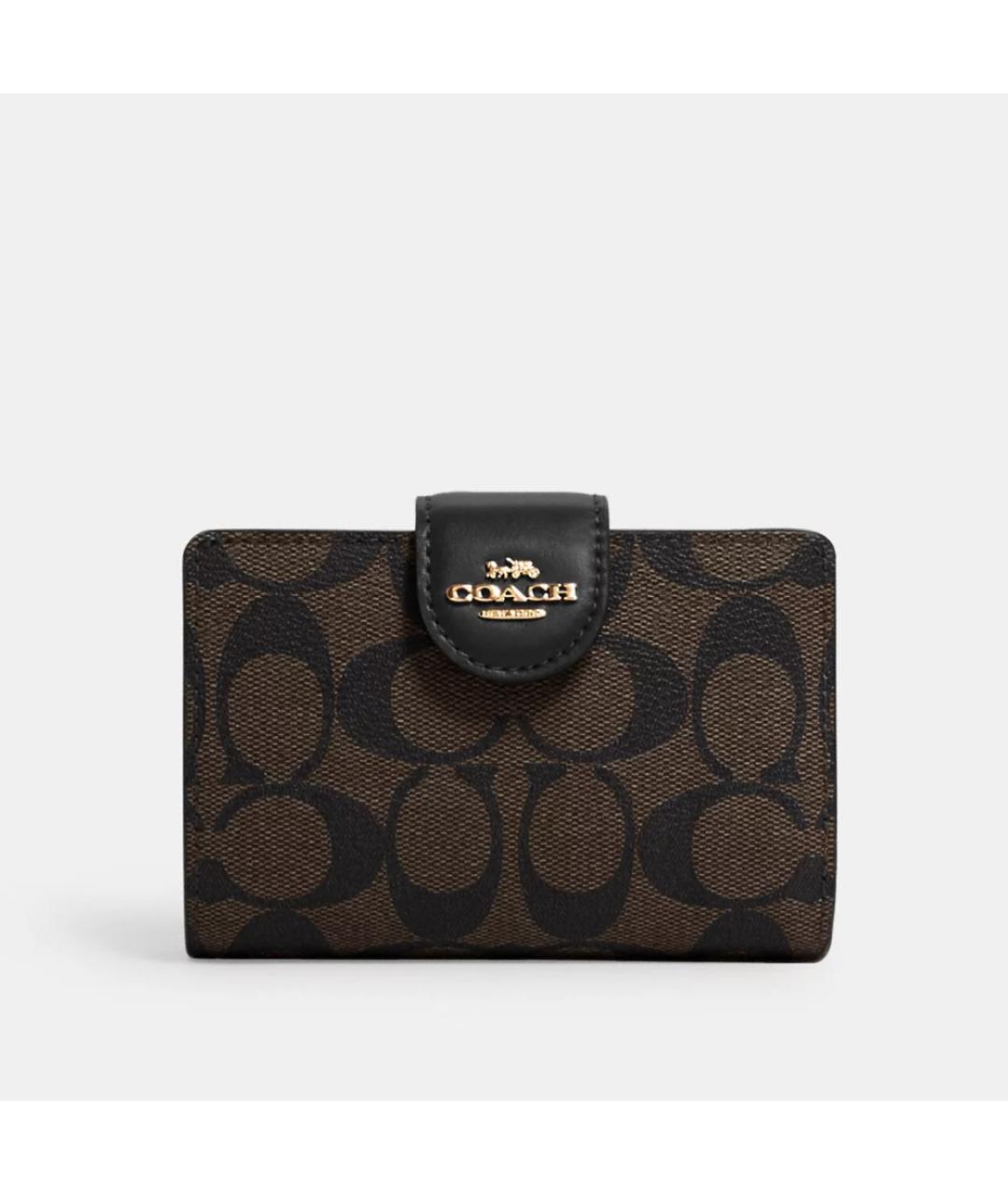 COACH Коричневый кошелек из искусственной кожи, фото 7