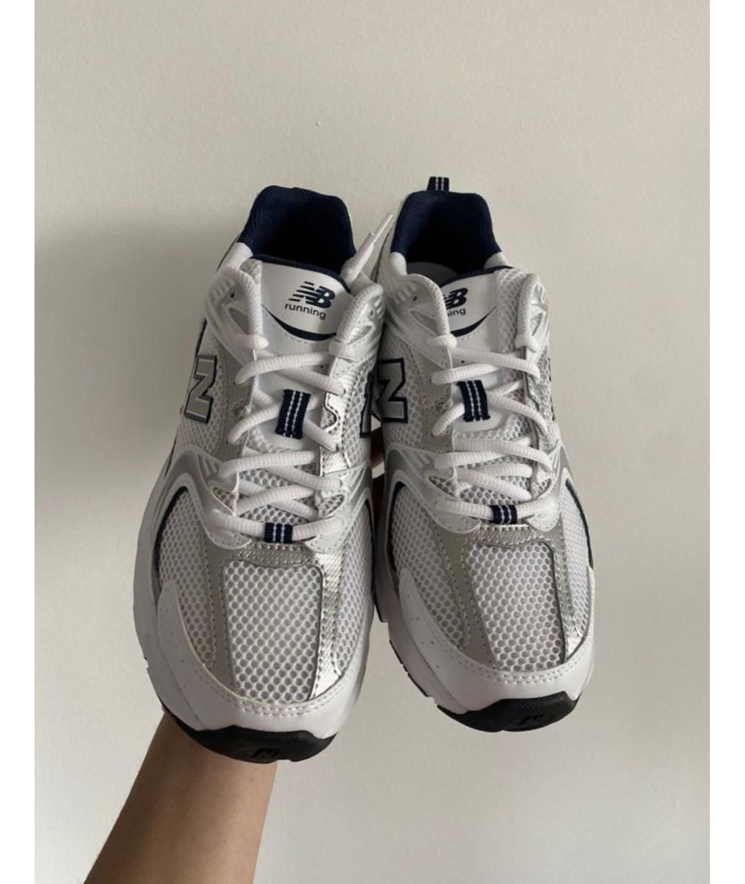 NEW BALANCE Белые кроссовки из искусственной кожи, фото 2