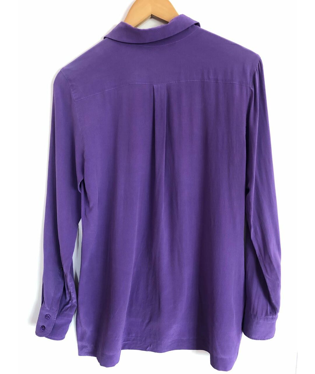 SPORTMAX Фиолетовая шелковая рубашка, фото 2
