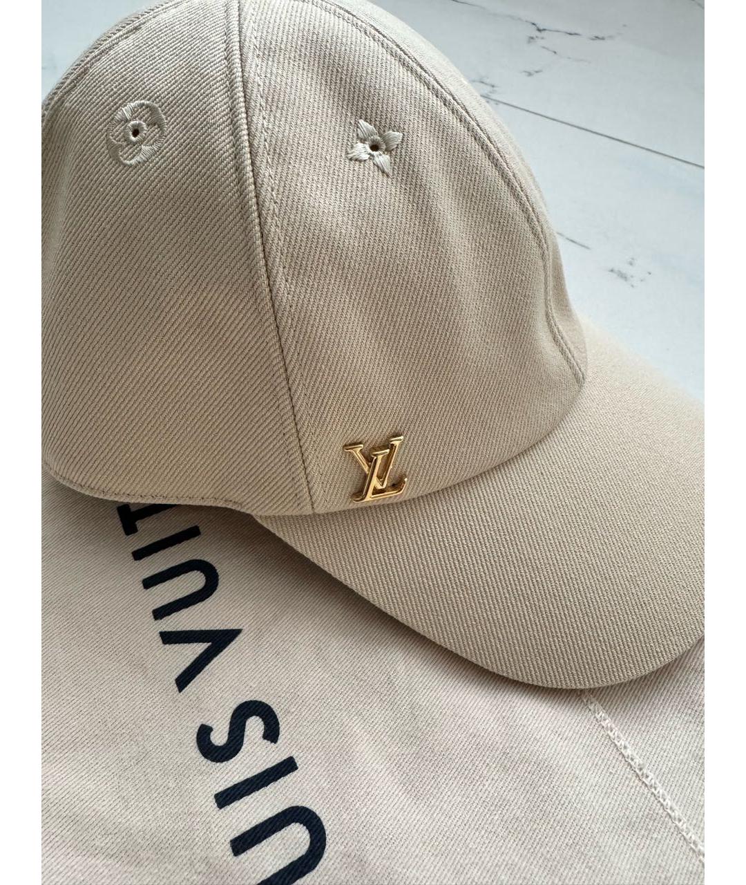 LOUIS VUITTON PRE-OWNED Бежевая кепка, фото 2