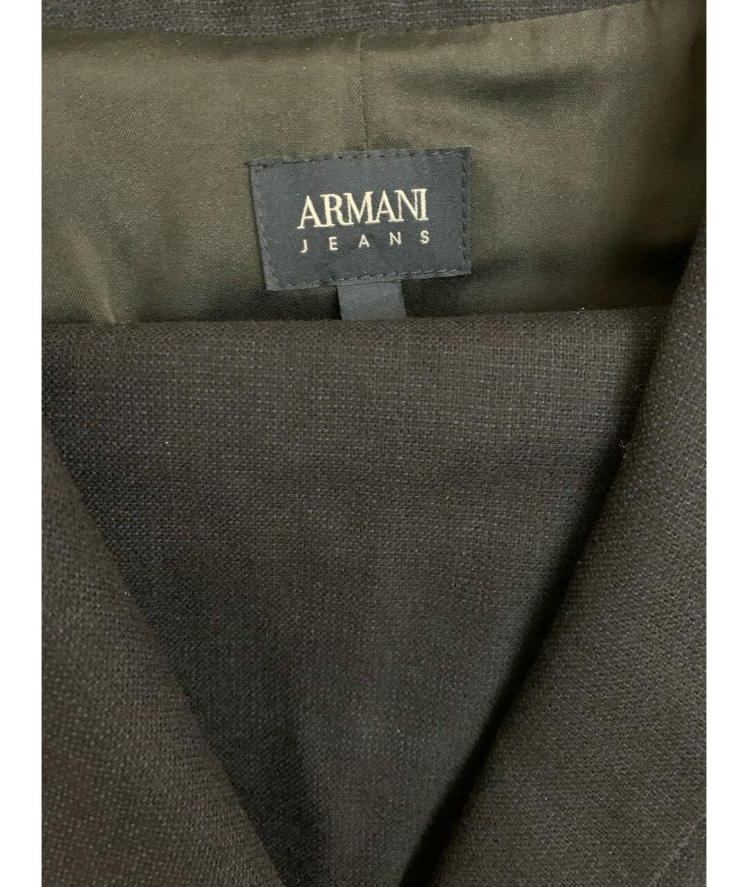 ARMANI JEANS Темно-синий шерстяной костюм с брюками, фото 3