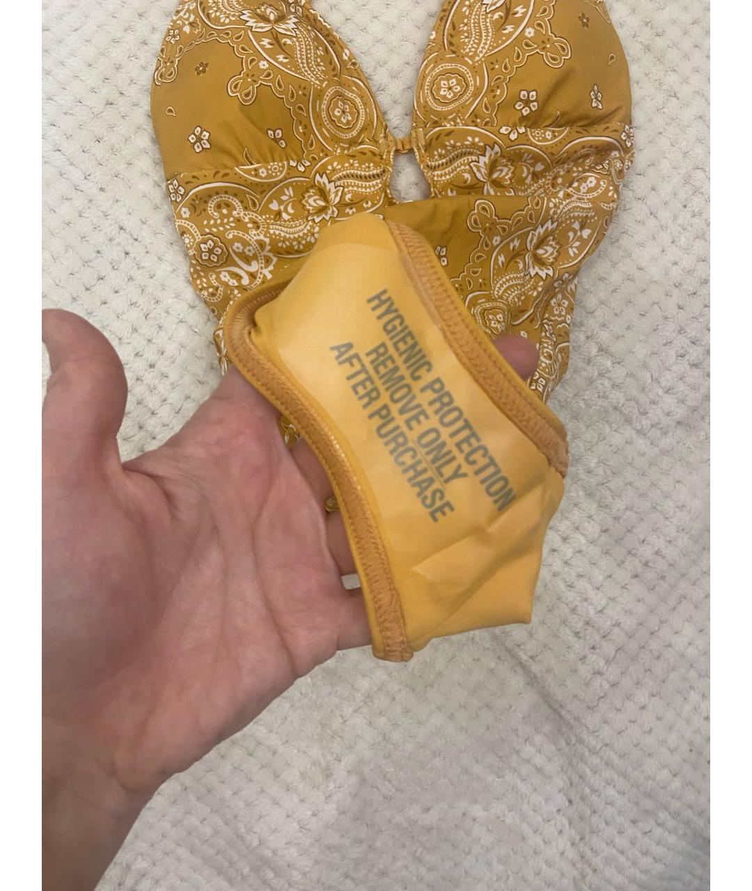 ZIMMERMANN Желтый полиамидовый купальник, фото 6