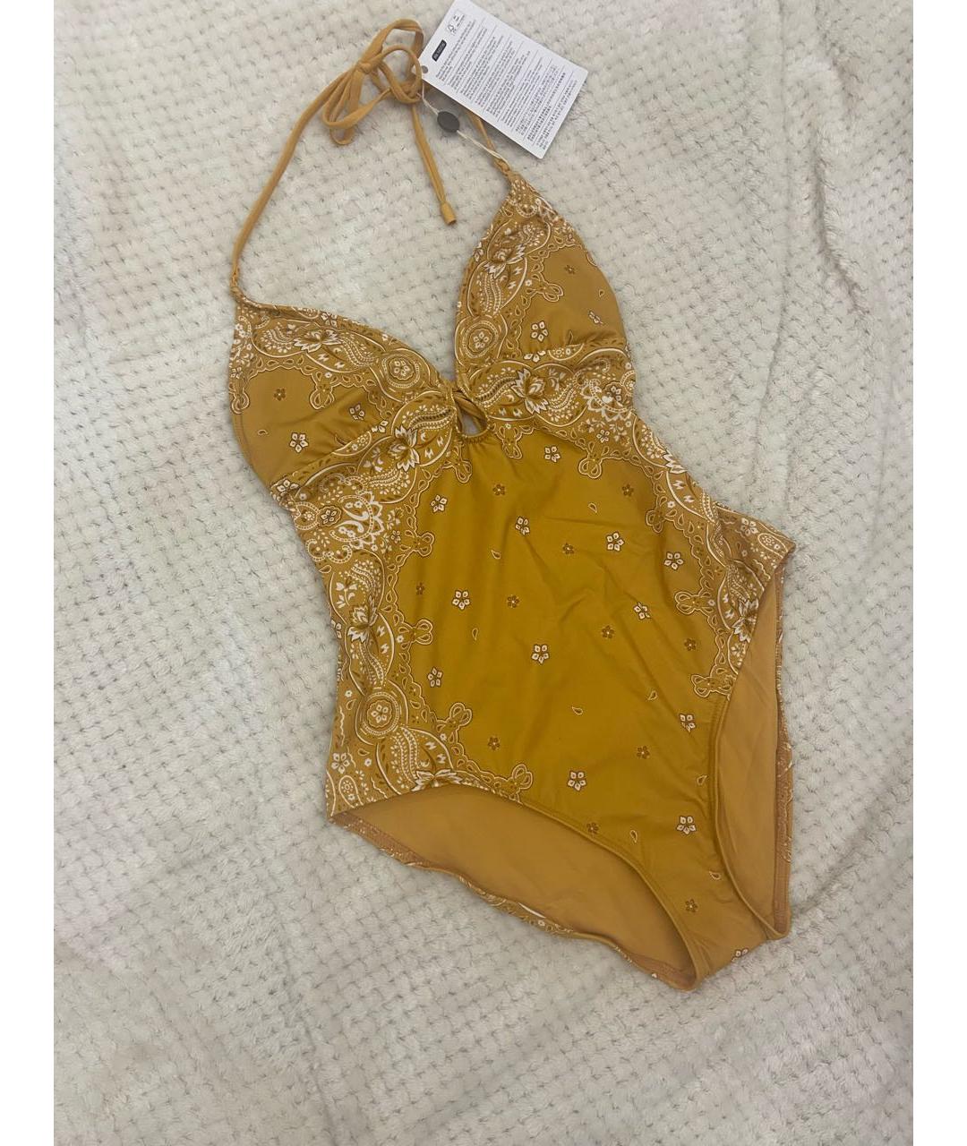 ZIMMERMANN Желтый полиамидовый купальник, фото 2