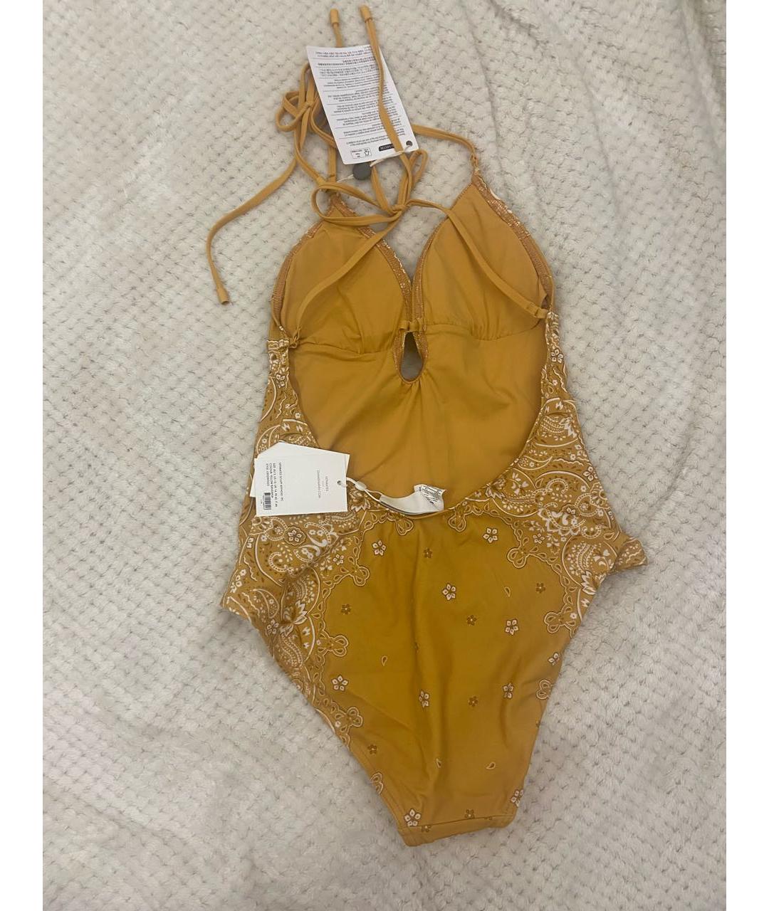 ZIMMERMANN Желтый полиамидовый купальник, фото 5