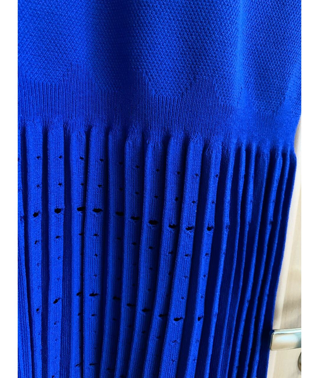 SANDRO Синее вискозное повседневное платье, фото 3