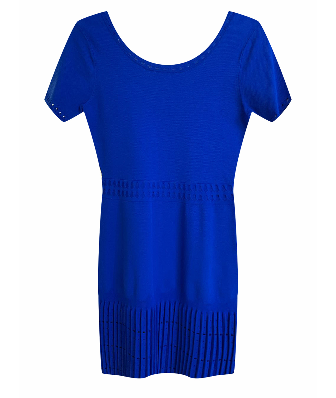 SANDRO Синее вискозное повседневное платье, фото 1