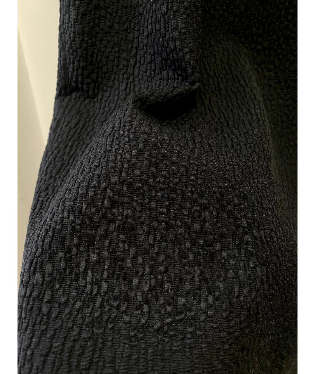 DOLCE&GABBANA Черное хлопко-эластановое повседневное платье, фото 5
