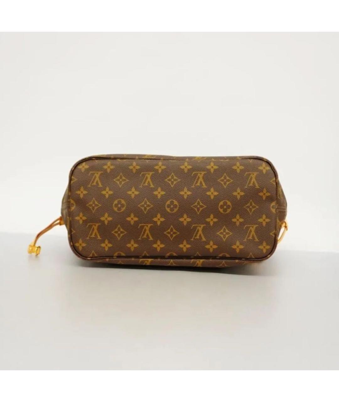 LOUIS VUITTON PRE-OWNED Коричневая сумка тоут, фото 4