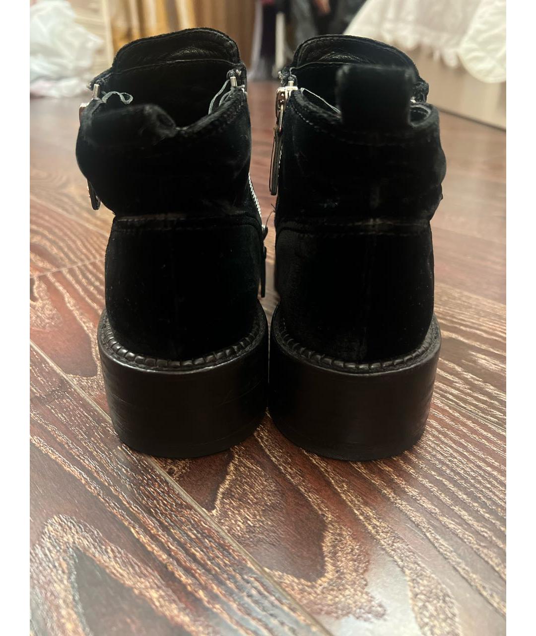 CHANEL Черные замшевые ботинки, фото 4