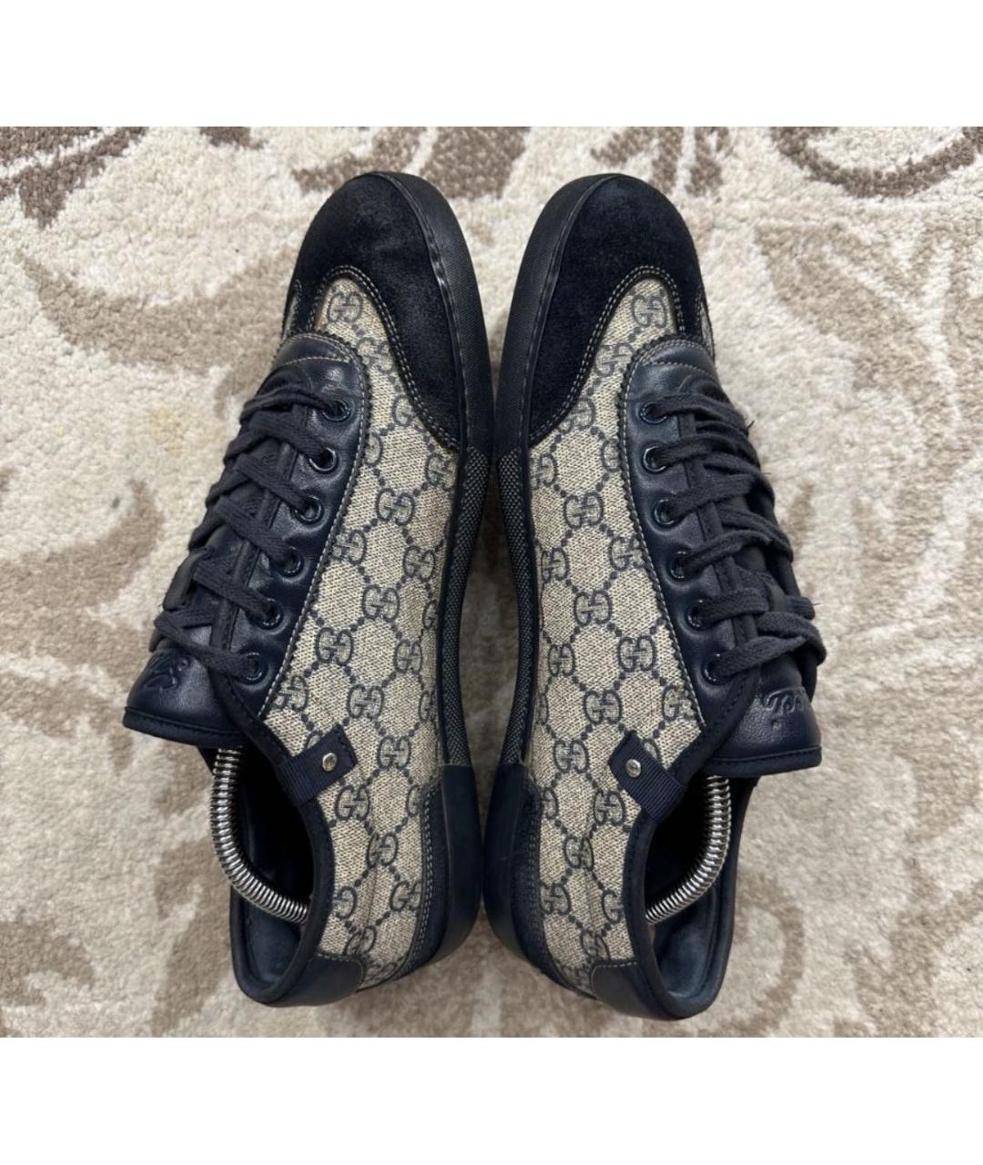GUCCI Темно-синие низкие кроссовки / кеды, фото 3