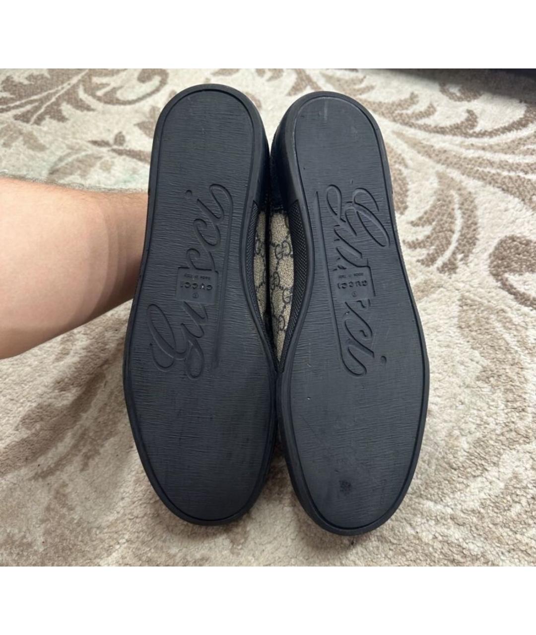 GUCCI Темно-синие низкие кроссовки / кеды, фото 6