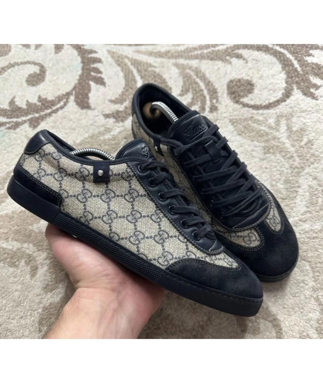 GUCCI Темно-синие низкие кроссовки / кеды, фото 9