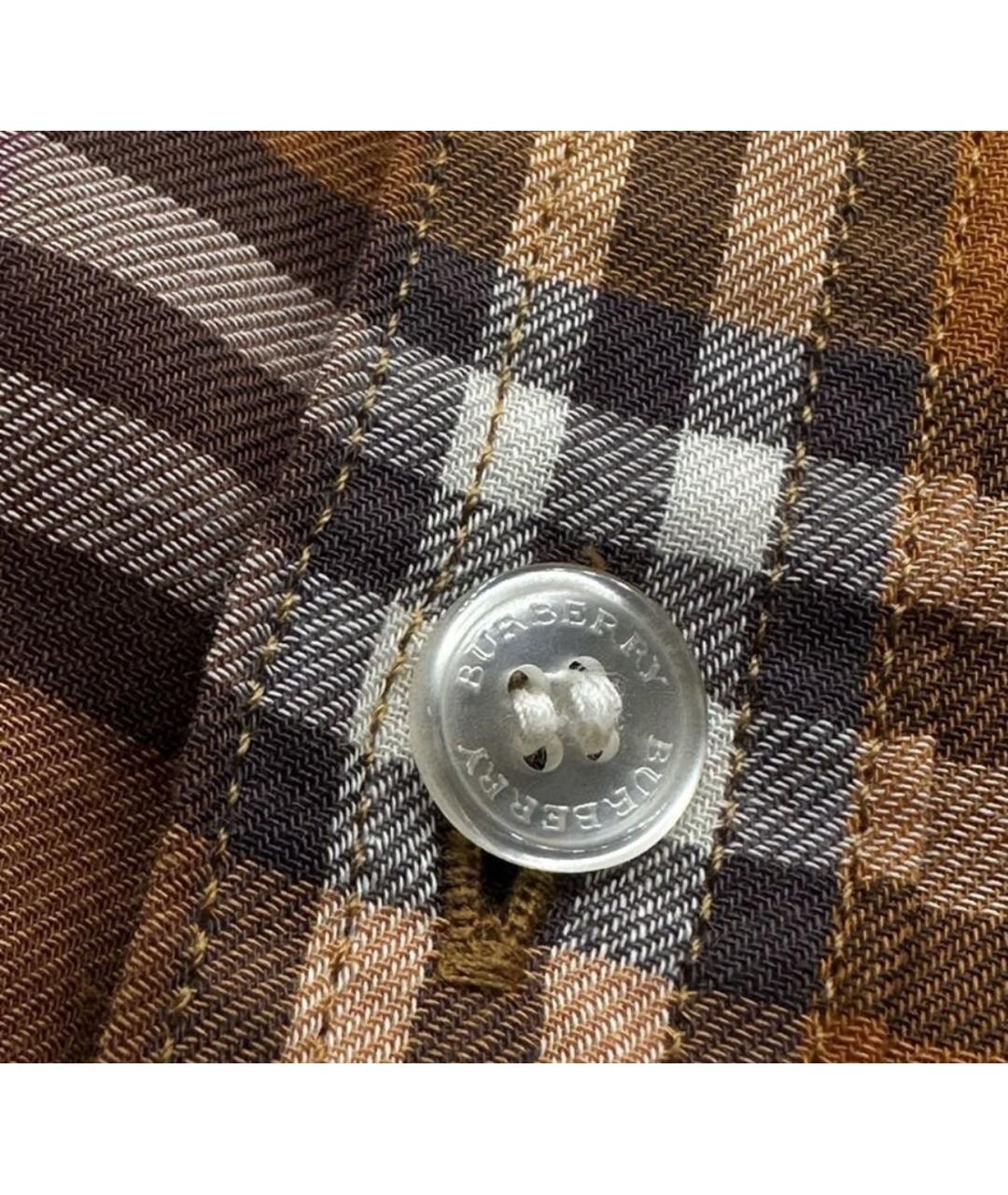 BURBERRY Оранжевая хлопковая классическая рубашка, фото 3