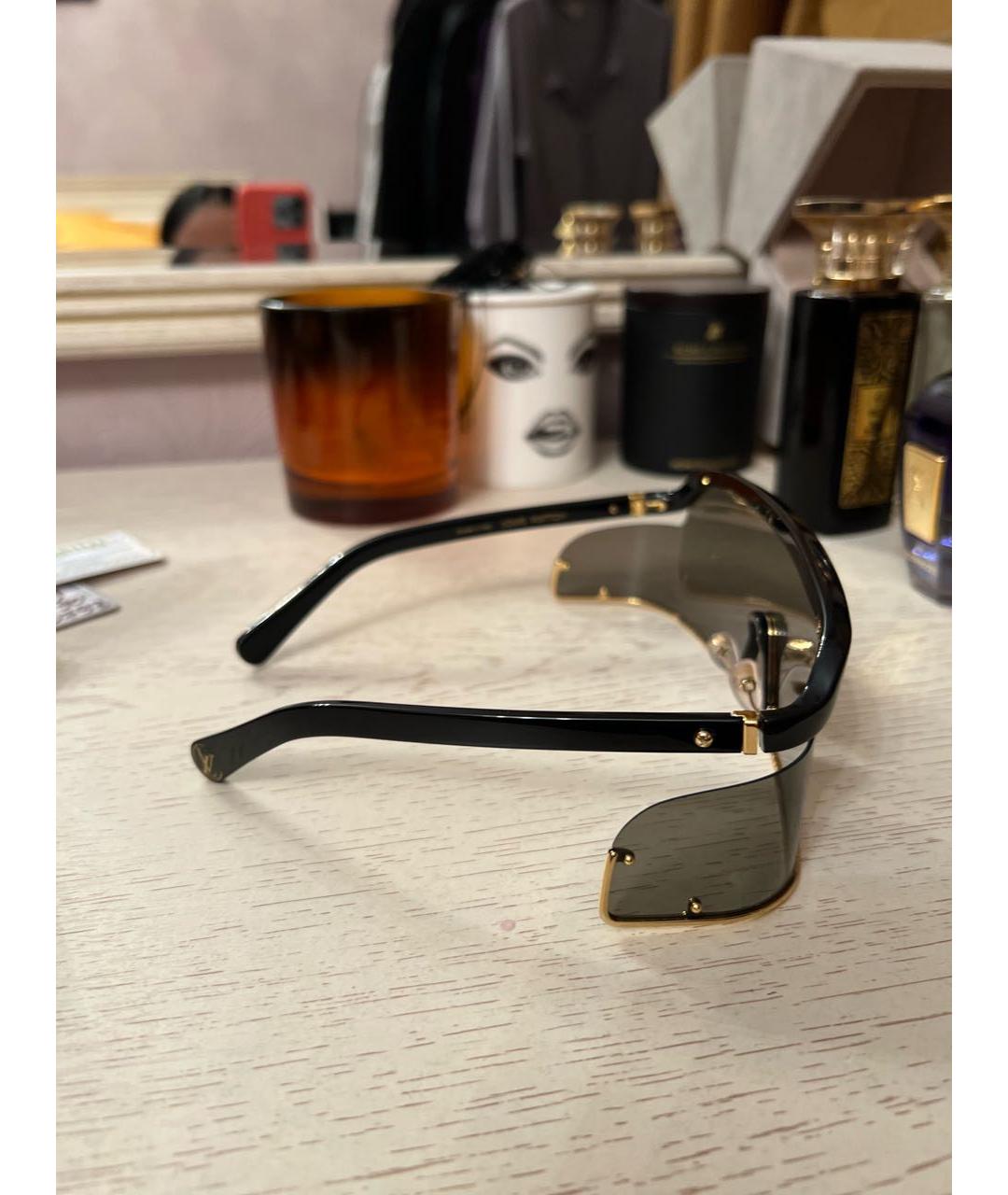 LOUIS VUITTON Черные пластиковые солнцезащитные очки, фото 2