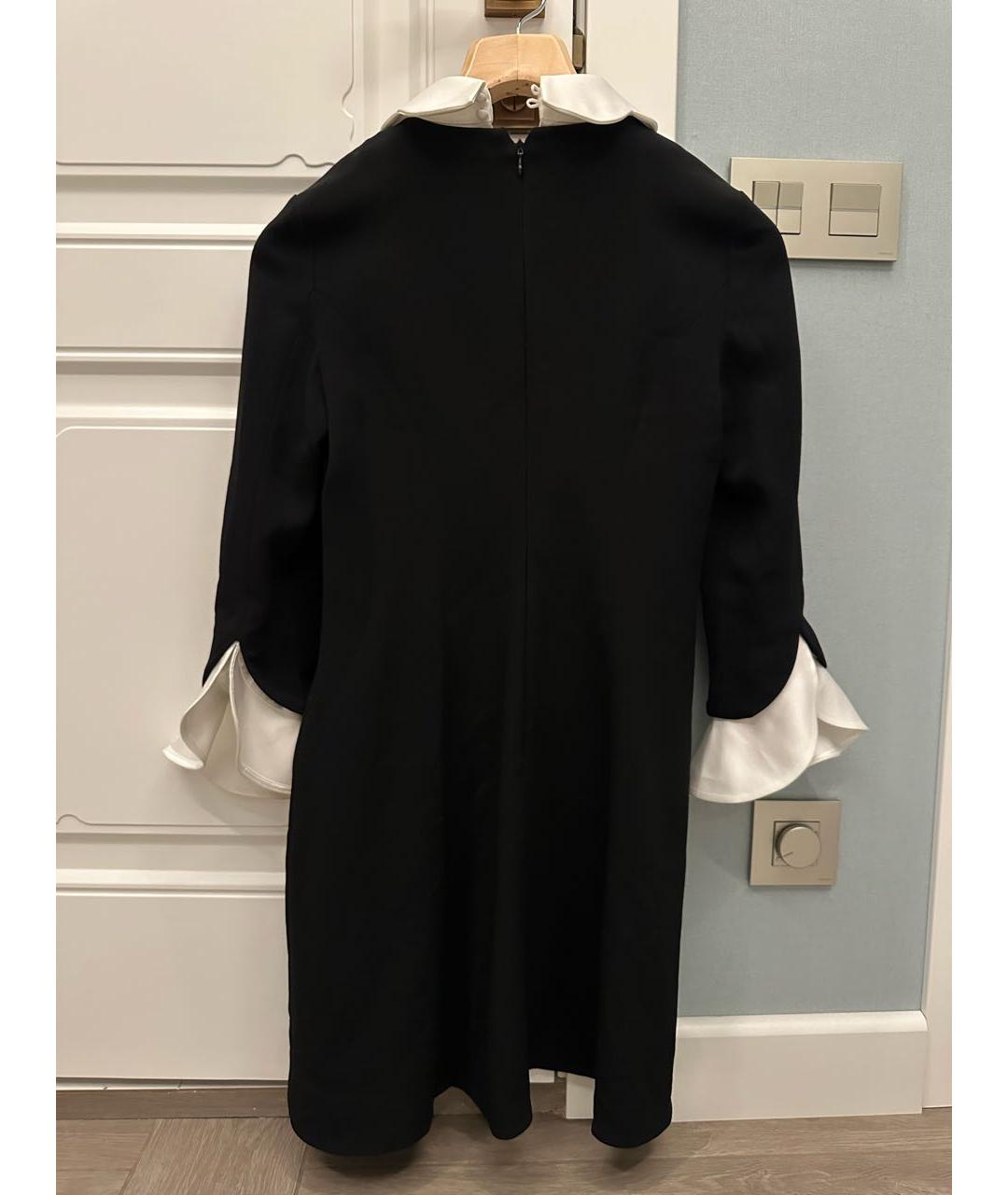 ELISABETTA FRANCHI Черное вискозное коктейльное платье, фото 2