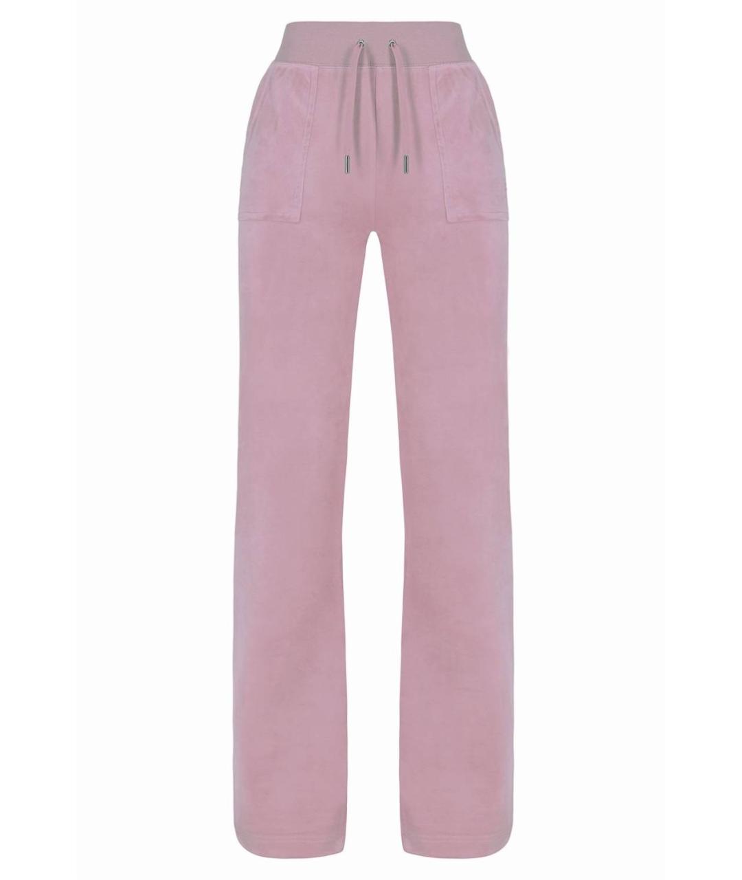JUICY COUTURE Розовый велюровый костюм с брюками, фото 2
