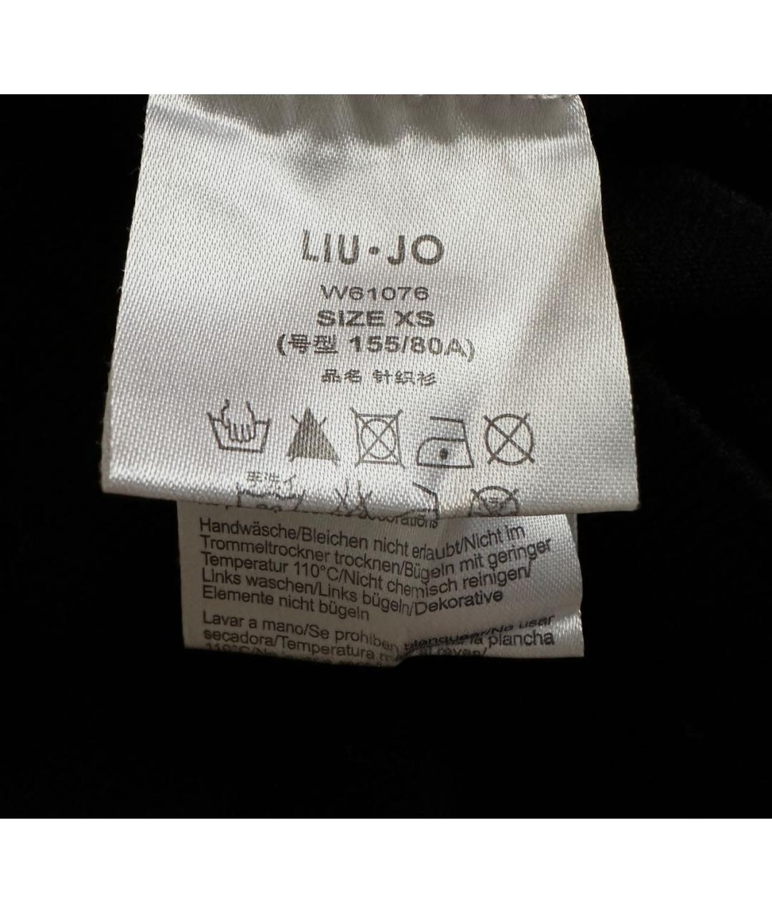 LIU JO Черный вискозный джемпер / свитер, фото 6