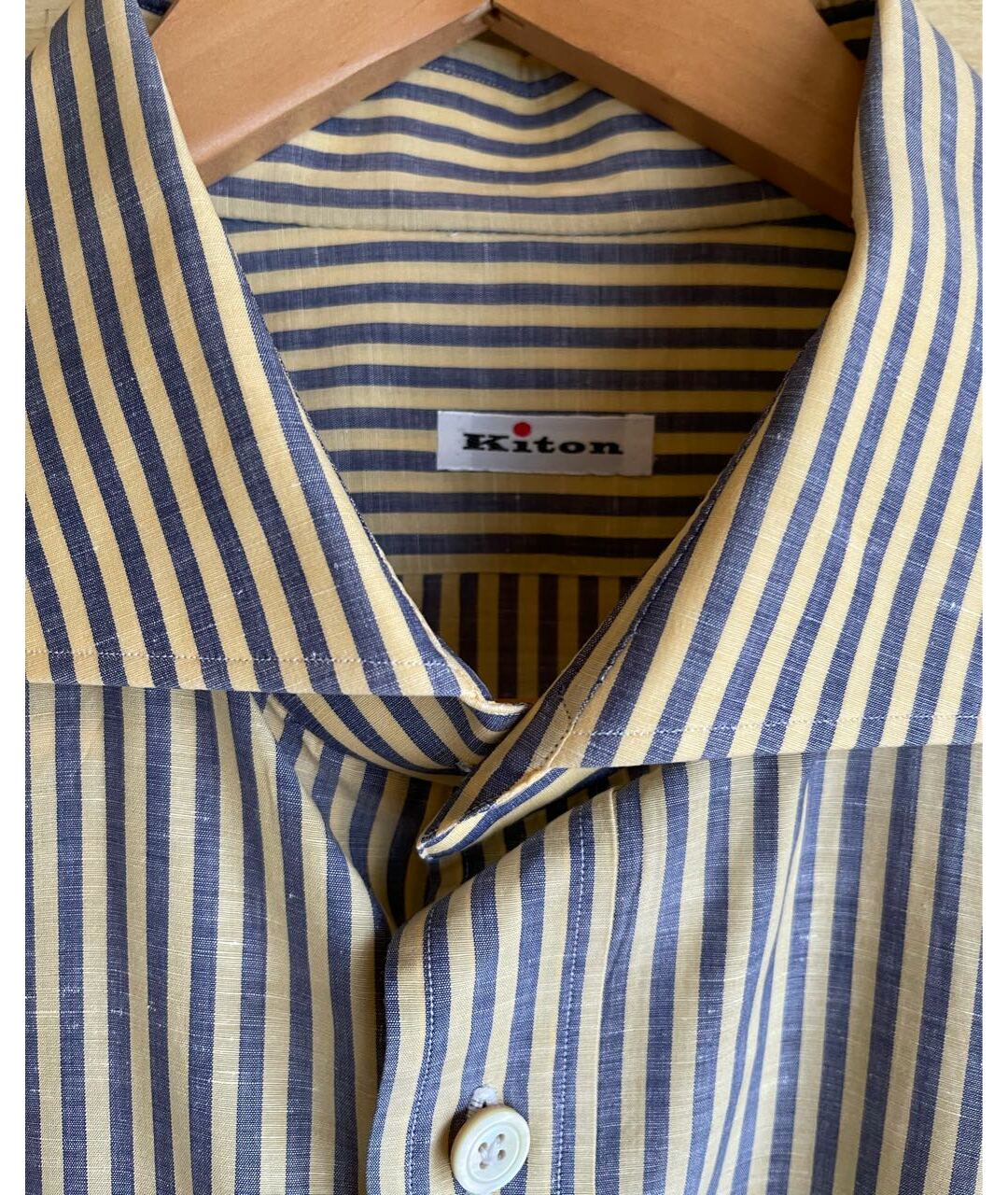 KITON Мульти хлопко-шелковая классическая рубашка, фото 3