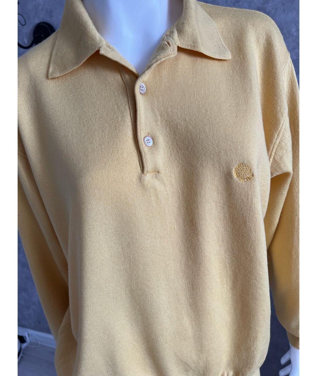 LOUIS FERAUD Желтый шерстяной джемпер / свитер, фото 4
