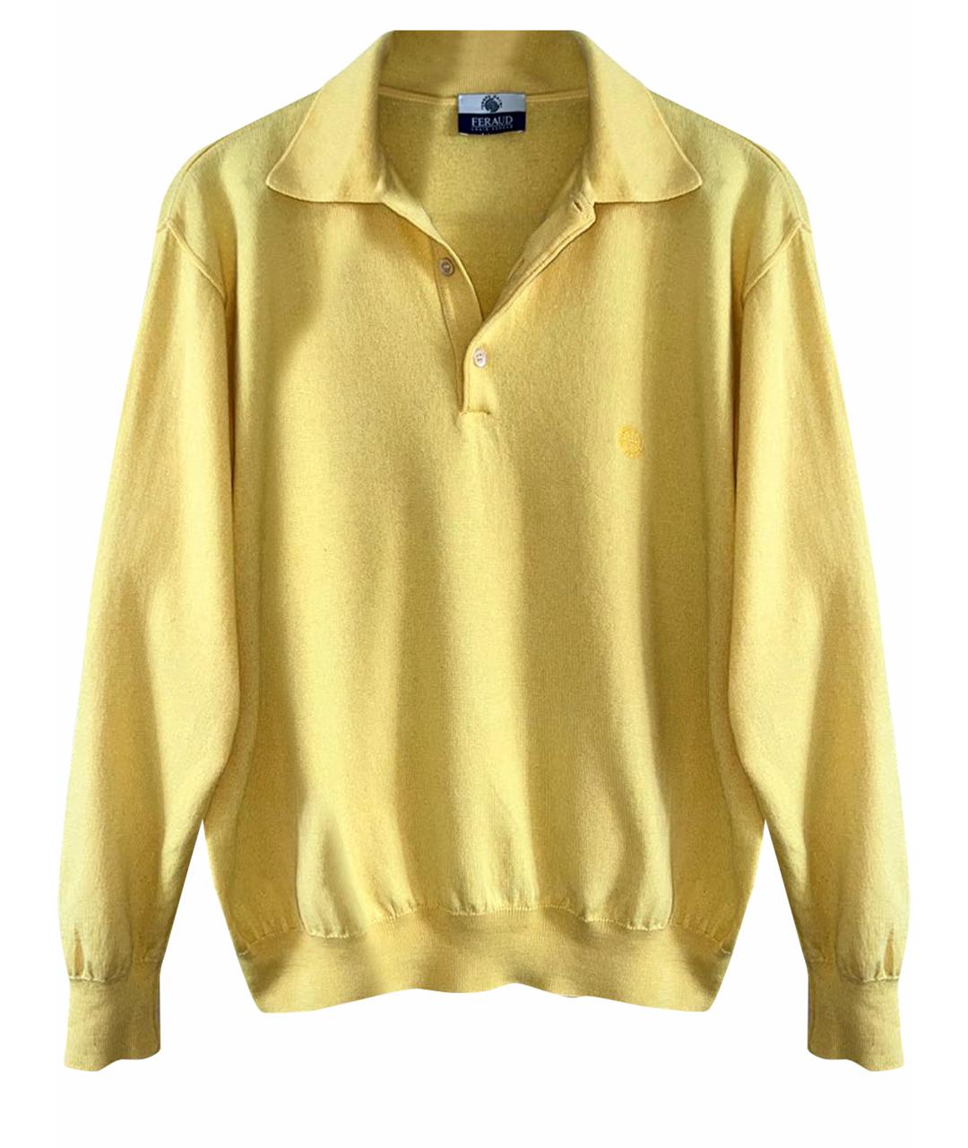 LOUIS FERAUD Желтый шерстяной джемпер / свитер, фото 1