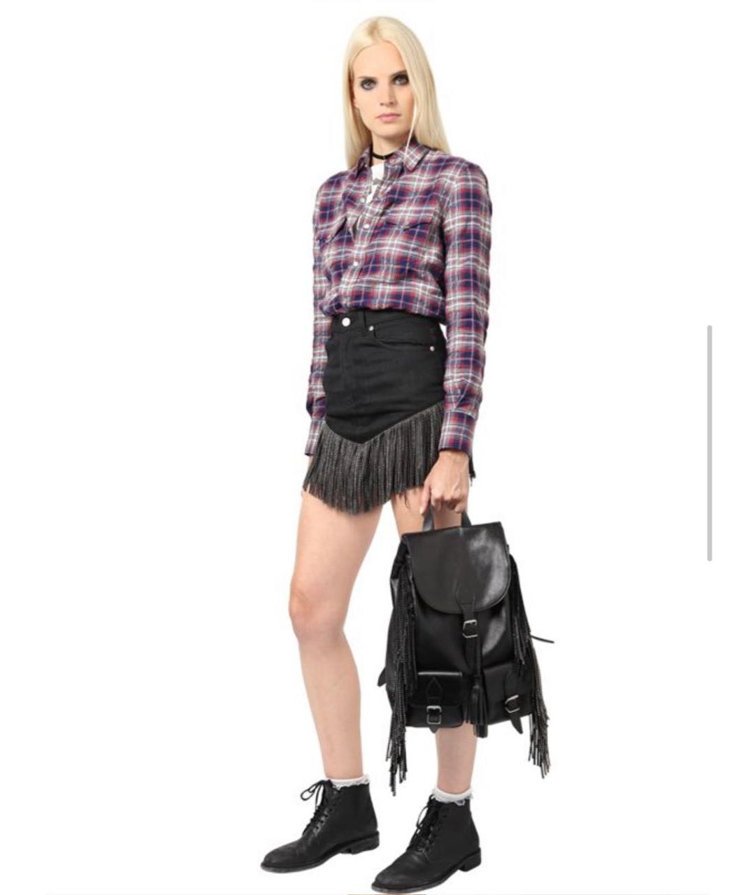 SAINT LAURENT Черный кожаный рюкзак, фото 2