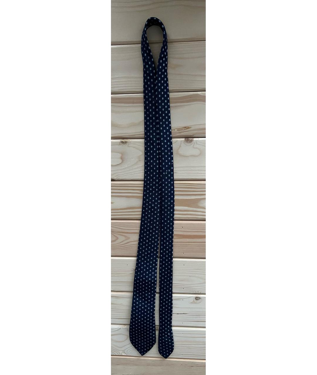 CERRUTI 1881 Темно-синий шелковый галстук, фото 3