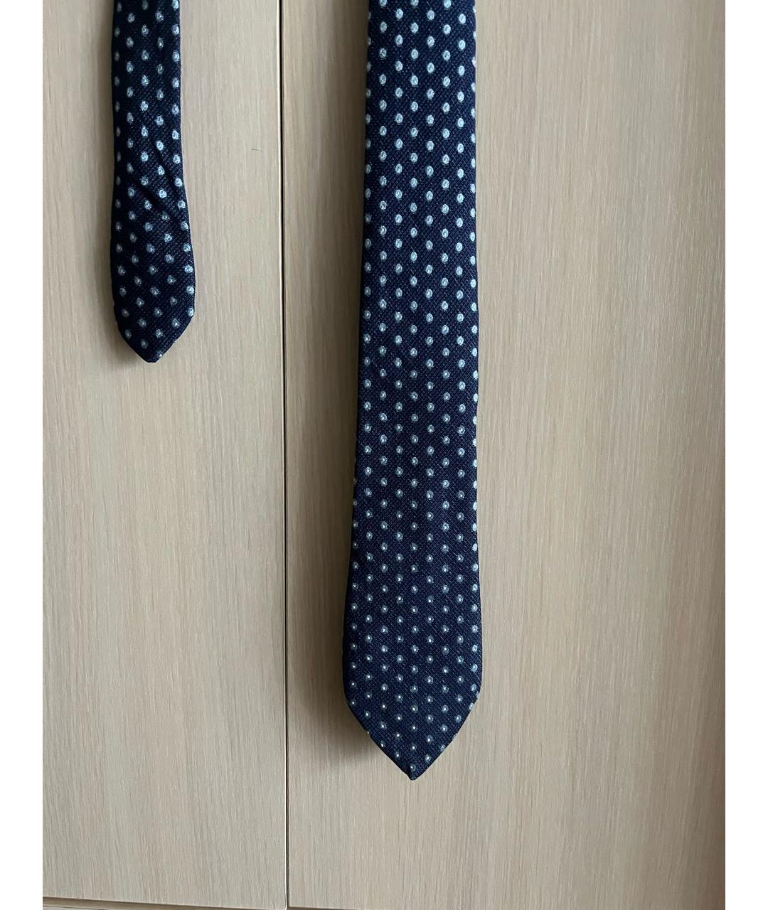 CERRUTI 1881 Темно-синий шелковый галстук, фото 5