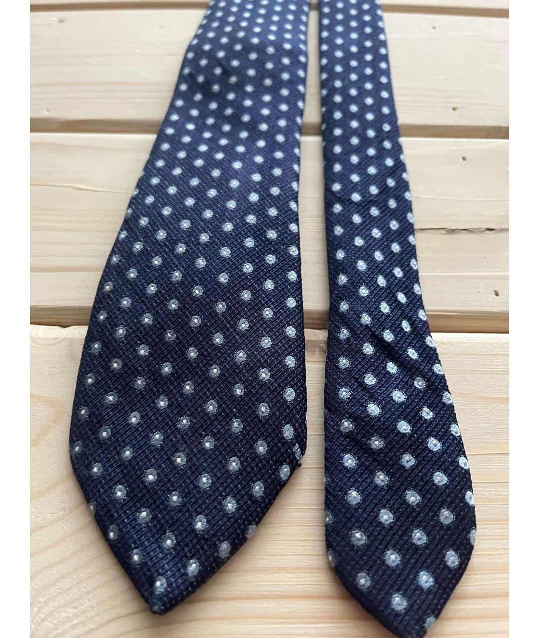 CERRUTI 1881 Темно-синий шелковый галстук, фото 4
