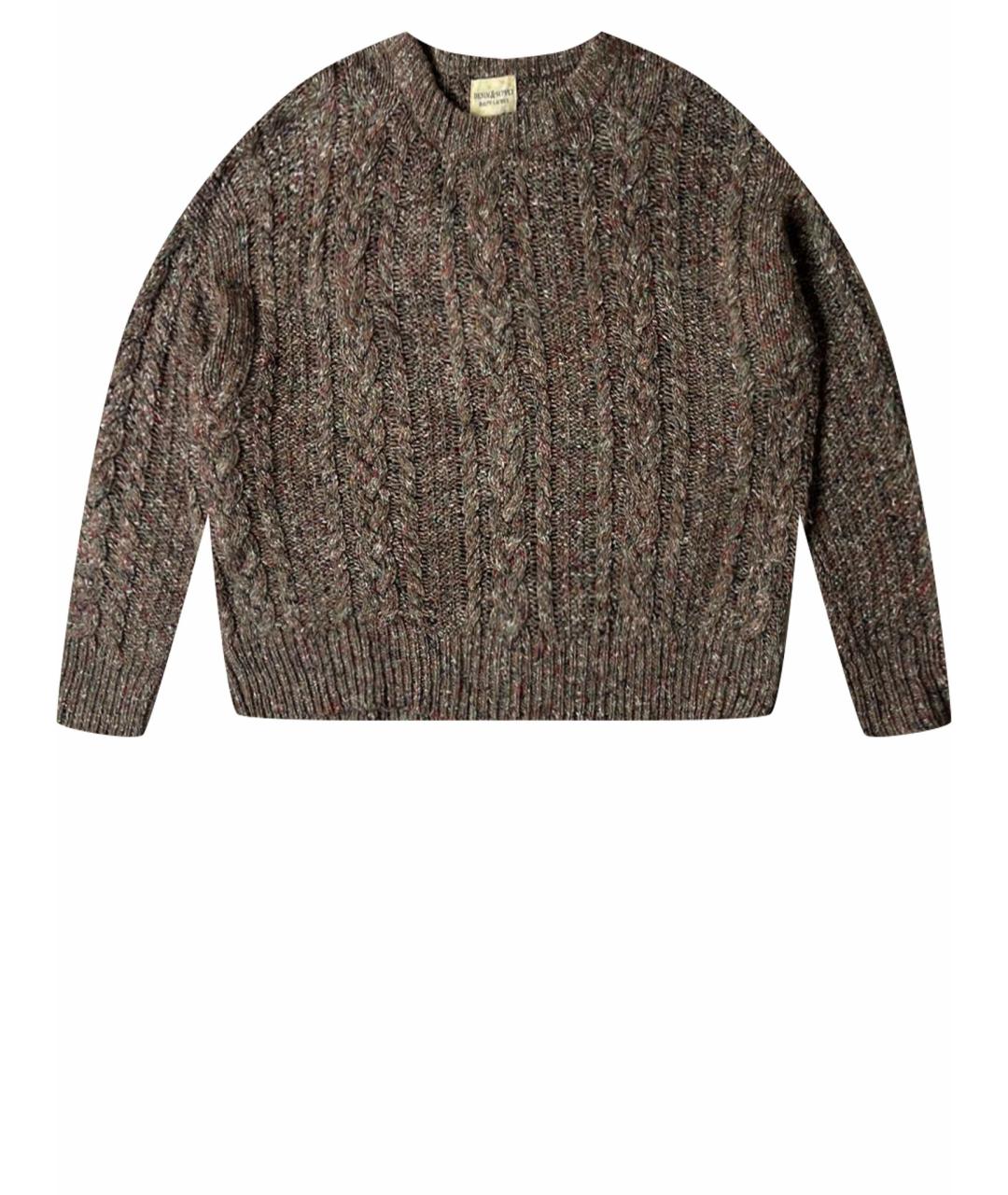 RALPH LAUREN DENIM & SUPPLY Коричневый шелковый джемпер / свитер, фото 1