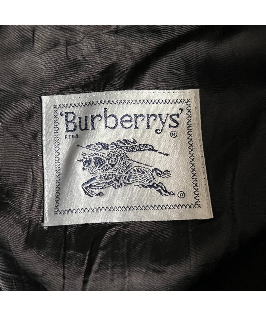 BURBERRY Черное вискозное пальто, фото 3