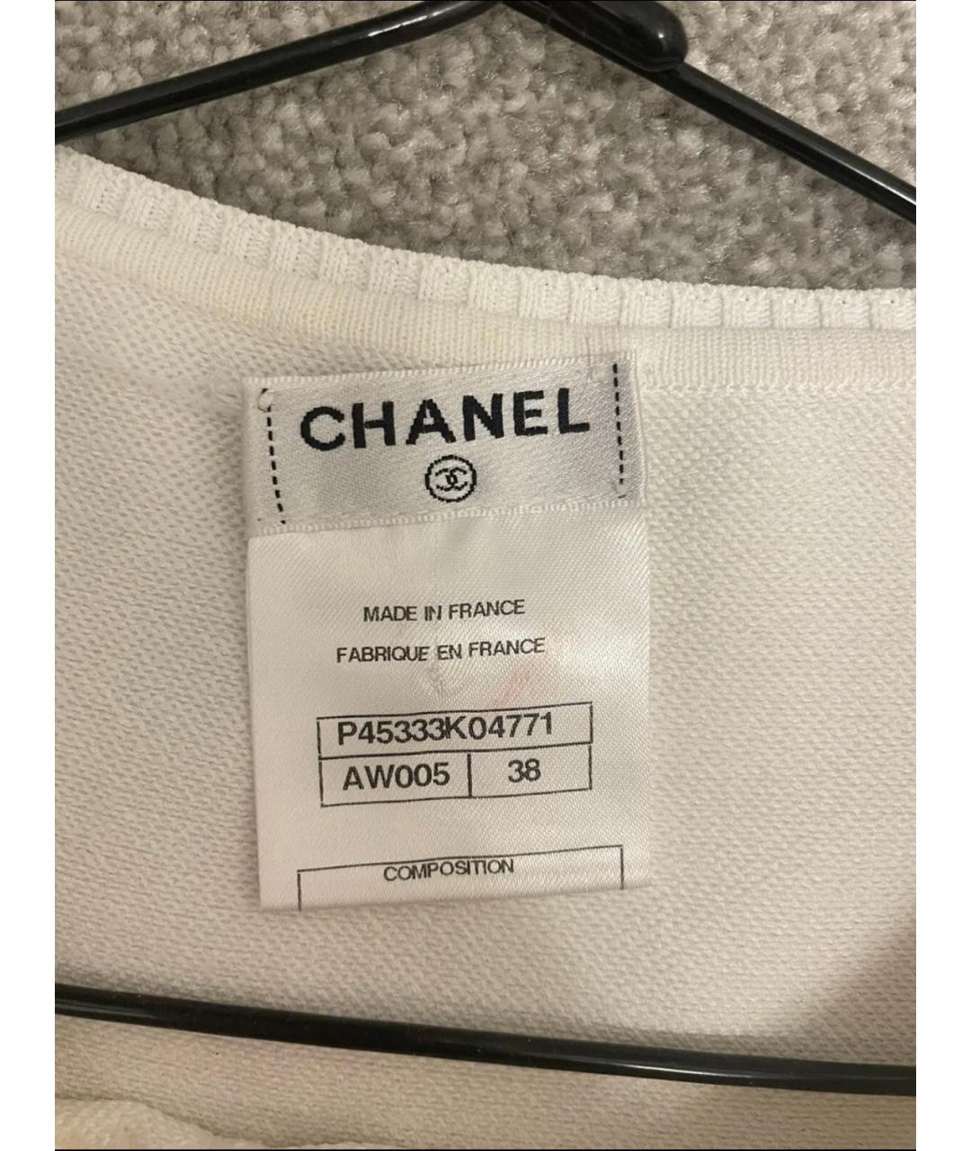 CHANEL PRE-OWNED Белый вискозный костюм с юбками, фото 5