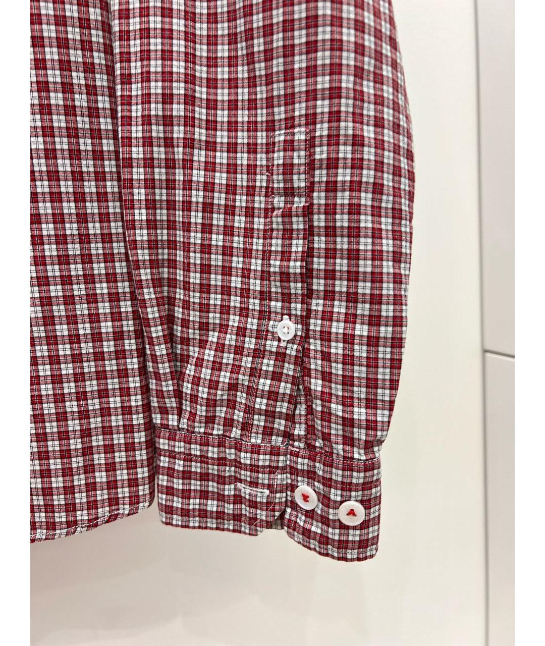 ZADIG & VOLTAIRE Бордовая хлопковая кэжуал рубашка, фото 4