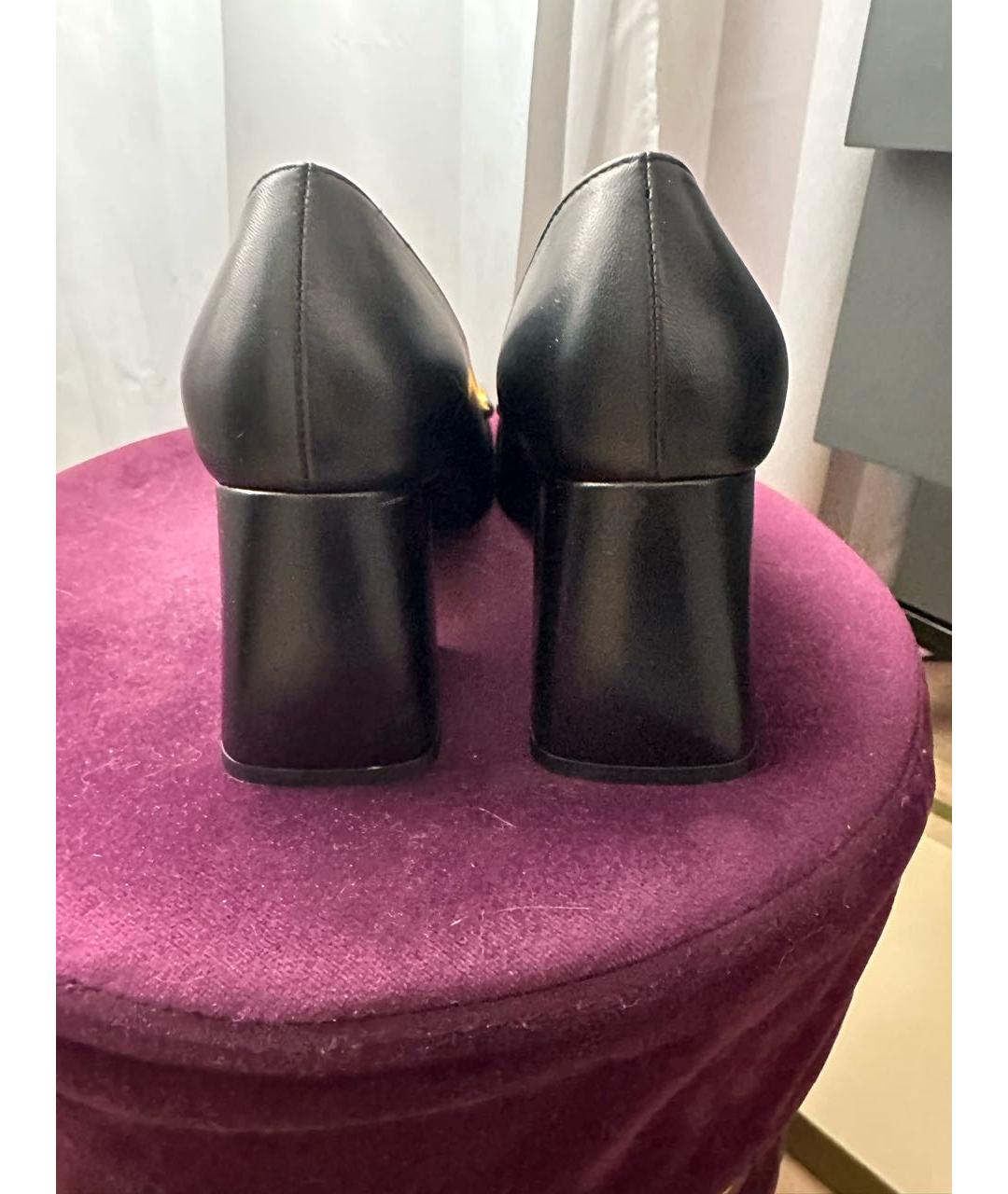 GUCCI Черные кожаные туфли, фото 3
