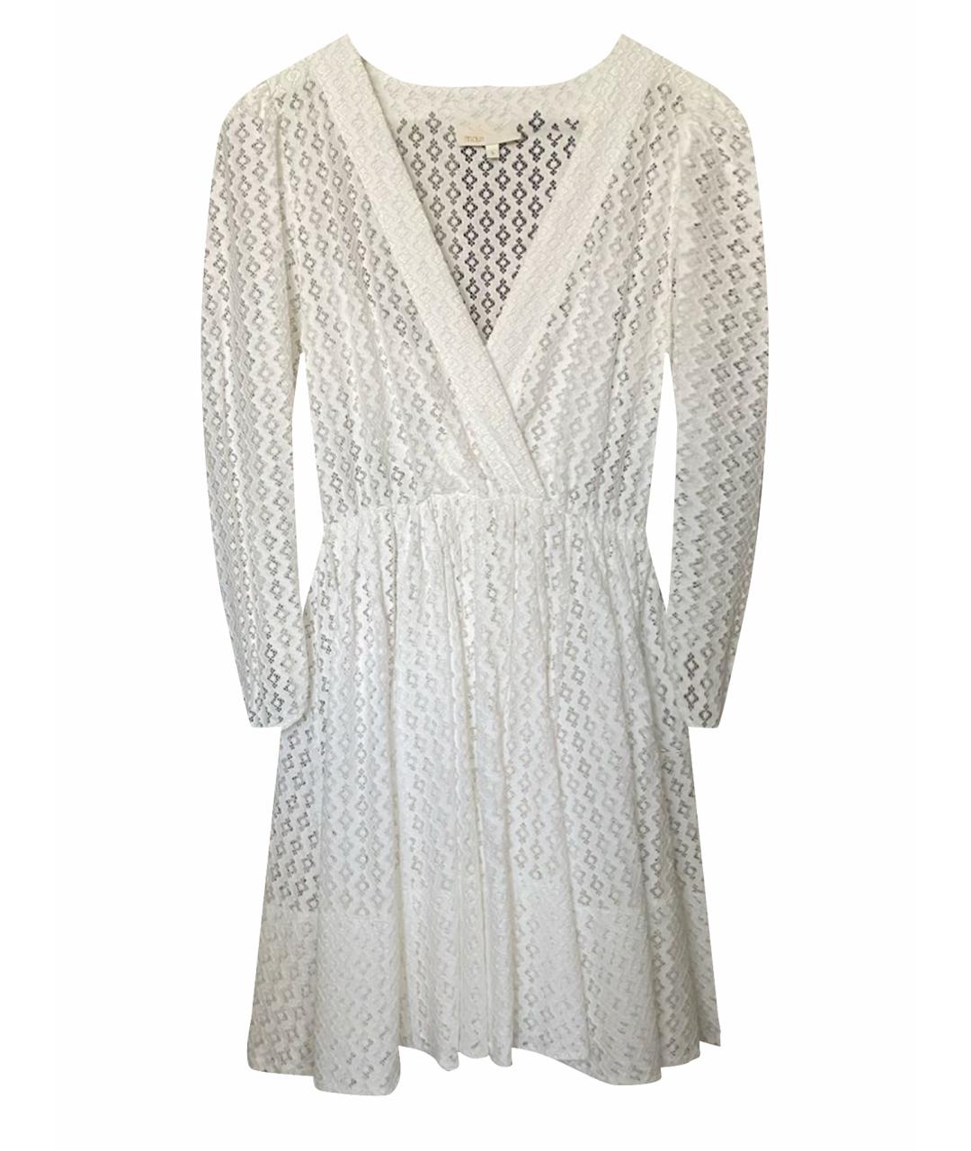 MAJE Белое полиамидовое коктейльное платье, фото 1