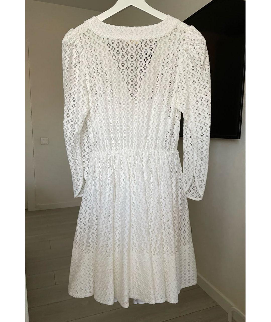 MAJE Белое полиамидовое коктейльное платье, фото 2