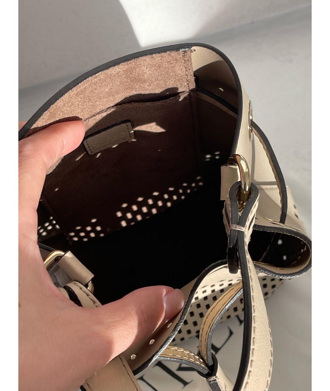 FURLA Бежевая кожаная сумка тоут, фото 7