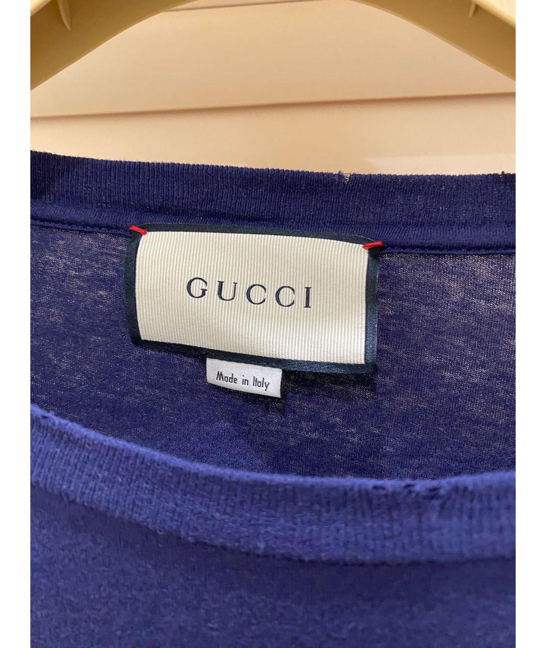 GUCCI Хлопковая футболка, фото 3