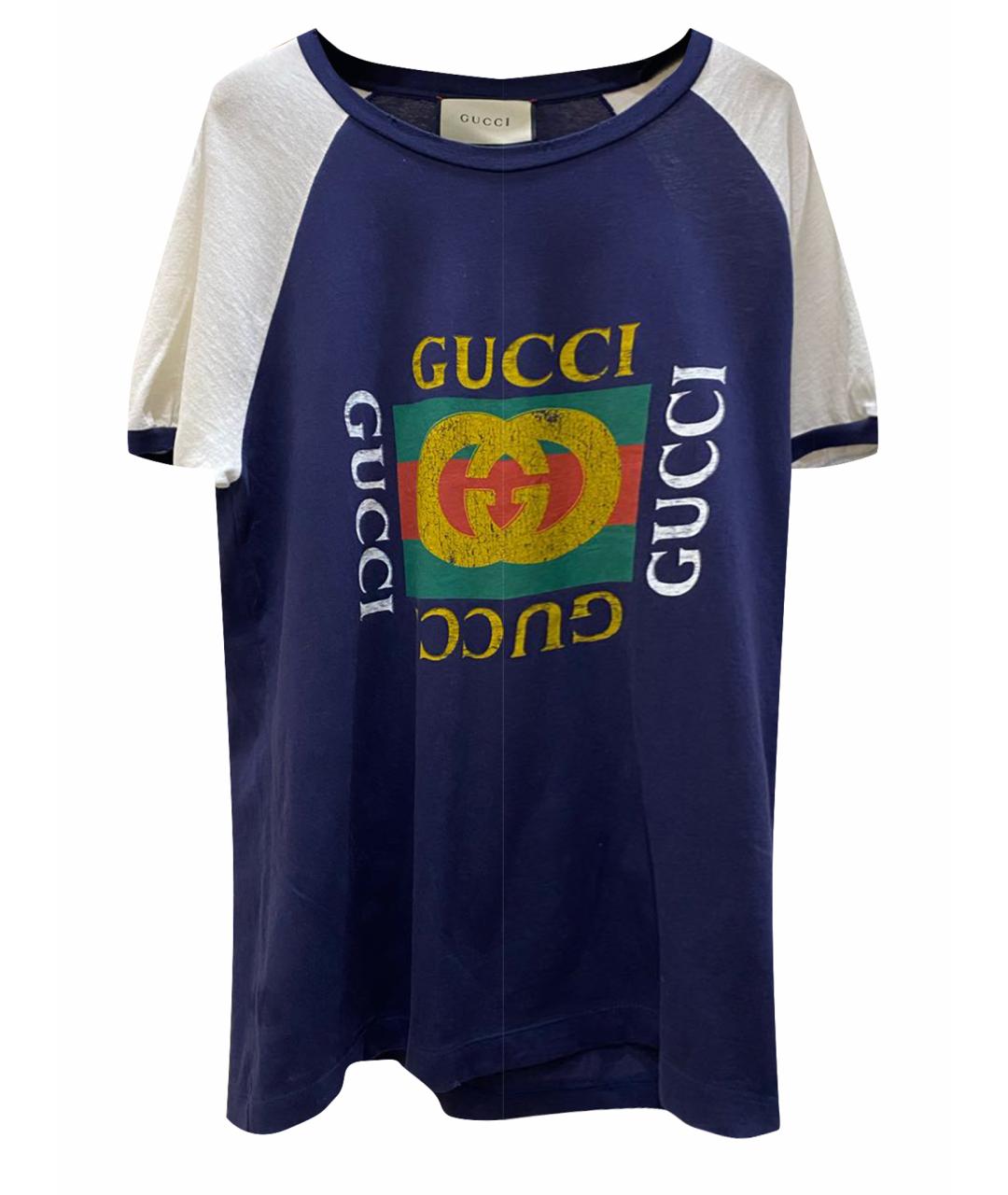 GUCCI Хлопковая футболка, фото 1