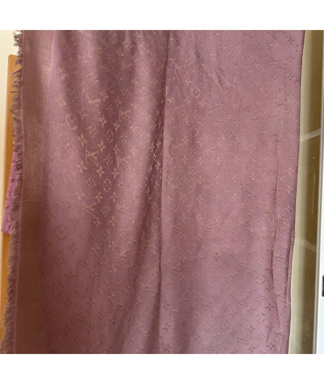 LOUIS VUITTON PRE-OWNED Розовый шелковый платок, фото 3