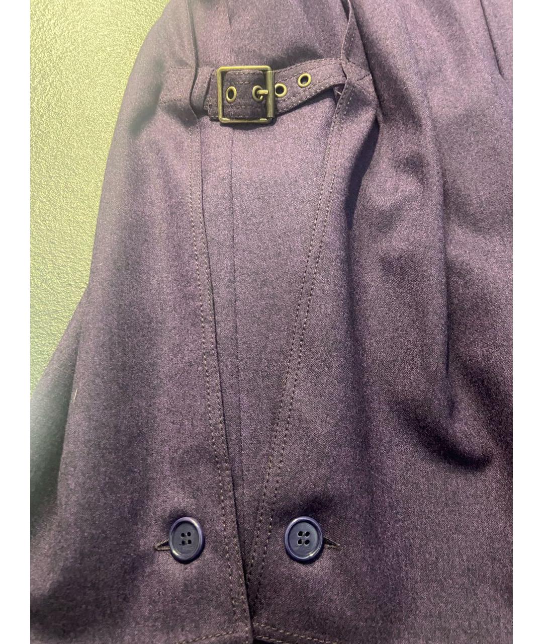 ETRO Фиолетовая шерстяная юбка миди, фото 5
