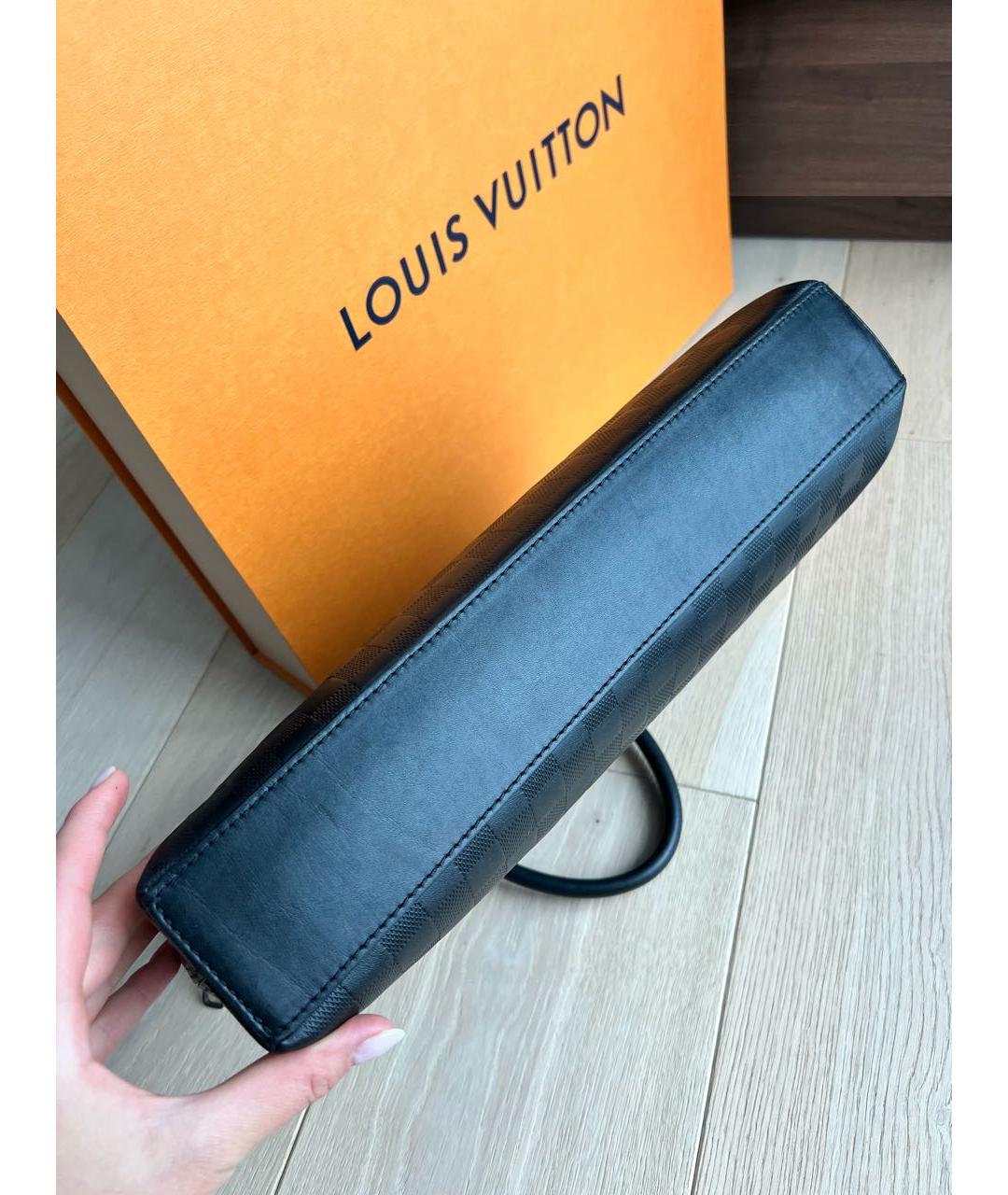 LOUIS VUITTON Черный портфель, фото 4